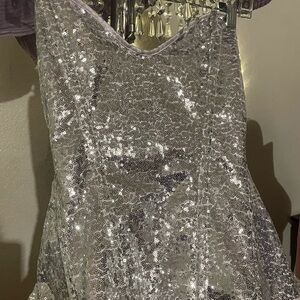 Top Drawer by Daisy Corsets -Silver Sparkly Sequence